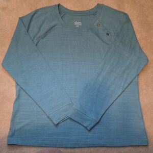 D & co Active Smokey Blue Long Sleeve Shirt